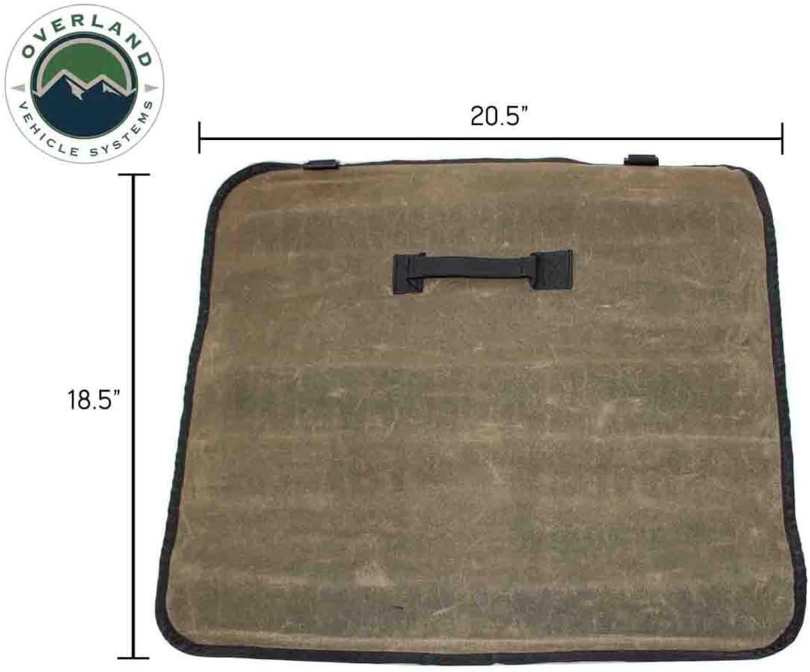Overland Vehicle Systems Rolled Socket Organizer Storage Bag - #16 Premium Waxed Canvas - Storage for 50 sockets and 10 extra storage pockets for Ratchets