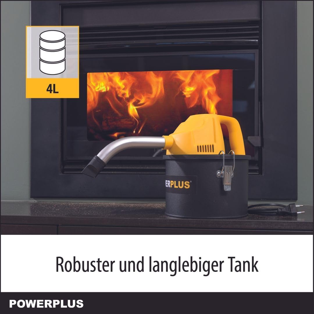 Aspirateur à cendres 600w 4l powx3004 powerplus
