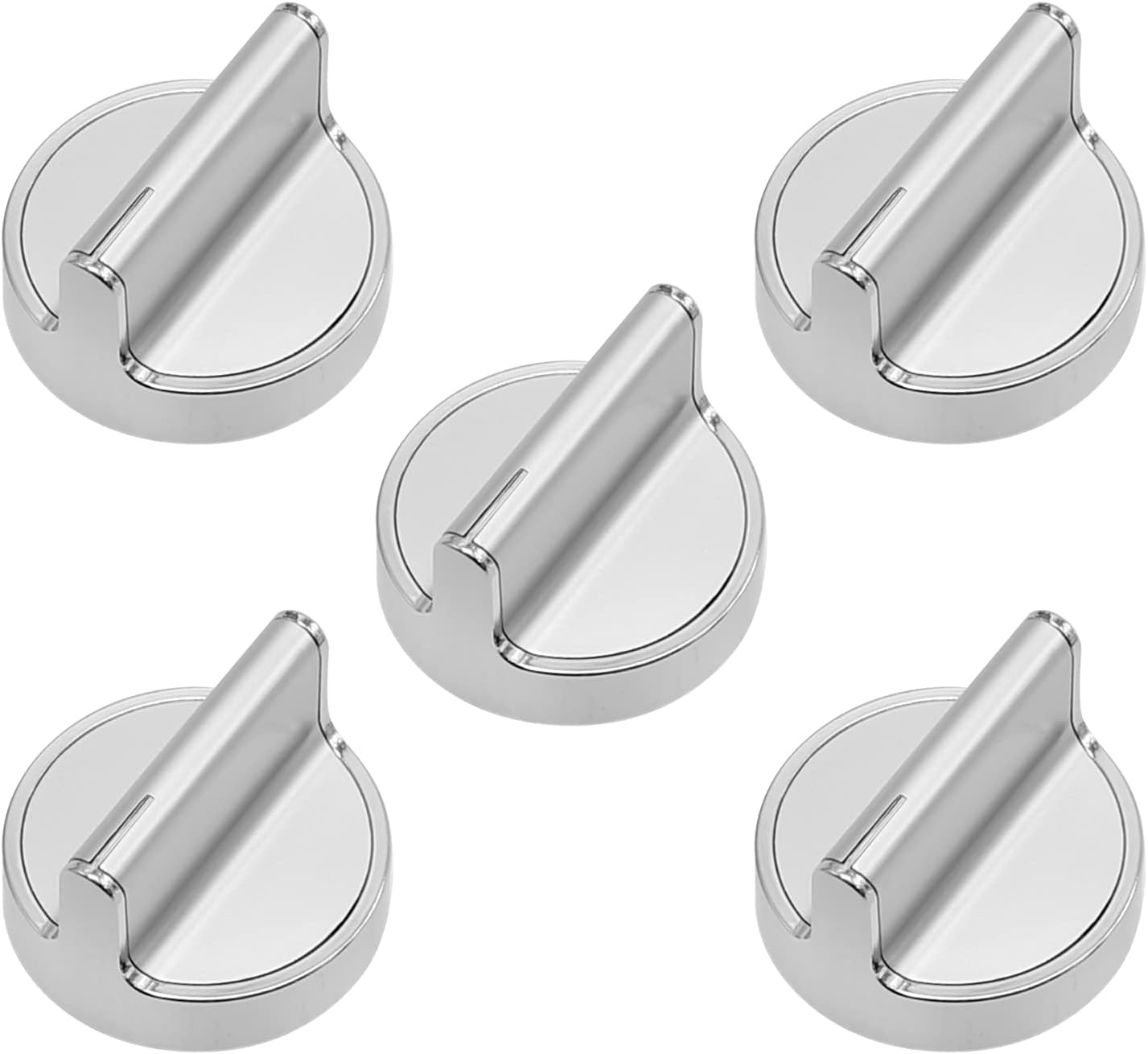 5 Pcs Stove Knobs W10594481 Replacements for Whirlpool Range, Ge Gas