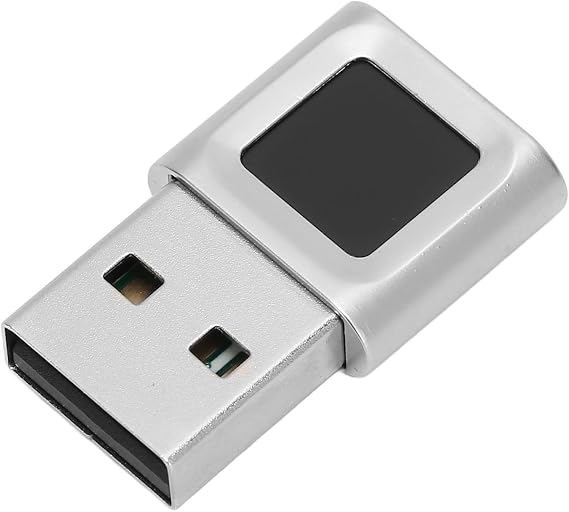 SIXRUN USB Fingerprint Reader, 360 Degree Touch Zinc Alloy