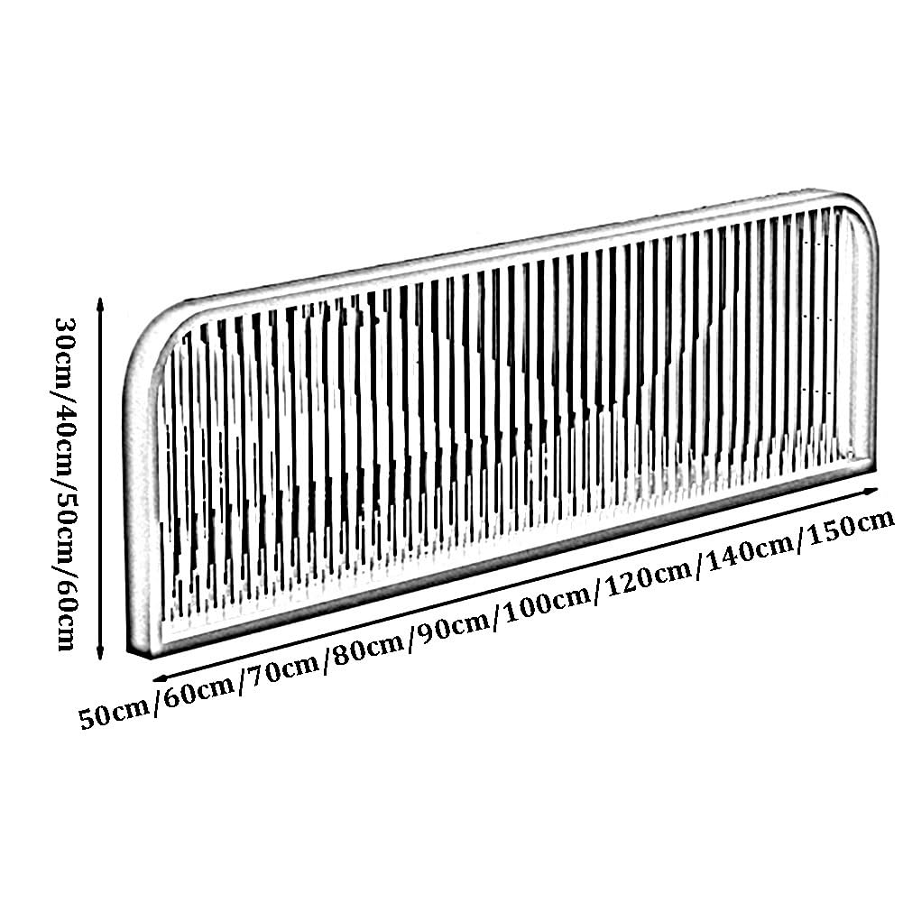 Séparateur d'intimité en fer pour bureau à manger et comptoir – Séparateur de séparation pour bureau/restaurant/hôtellerie – Panneaux de clôture bas (50 x 70 cm) – Séparation élégante de pièce