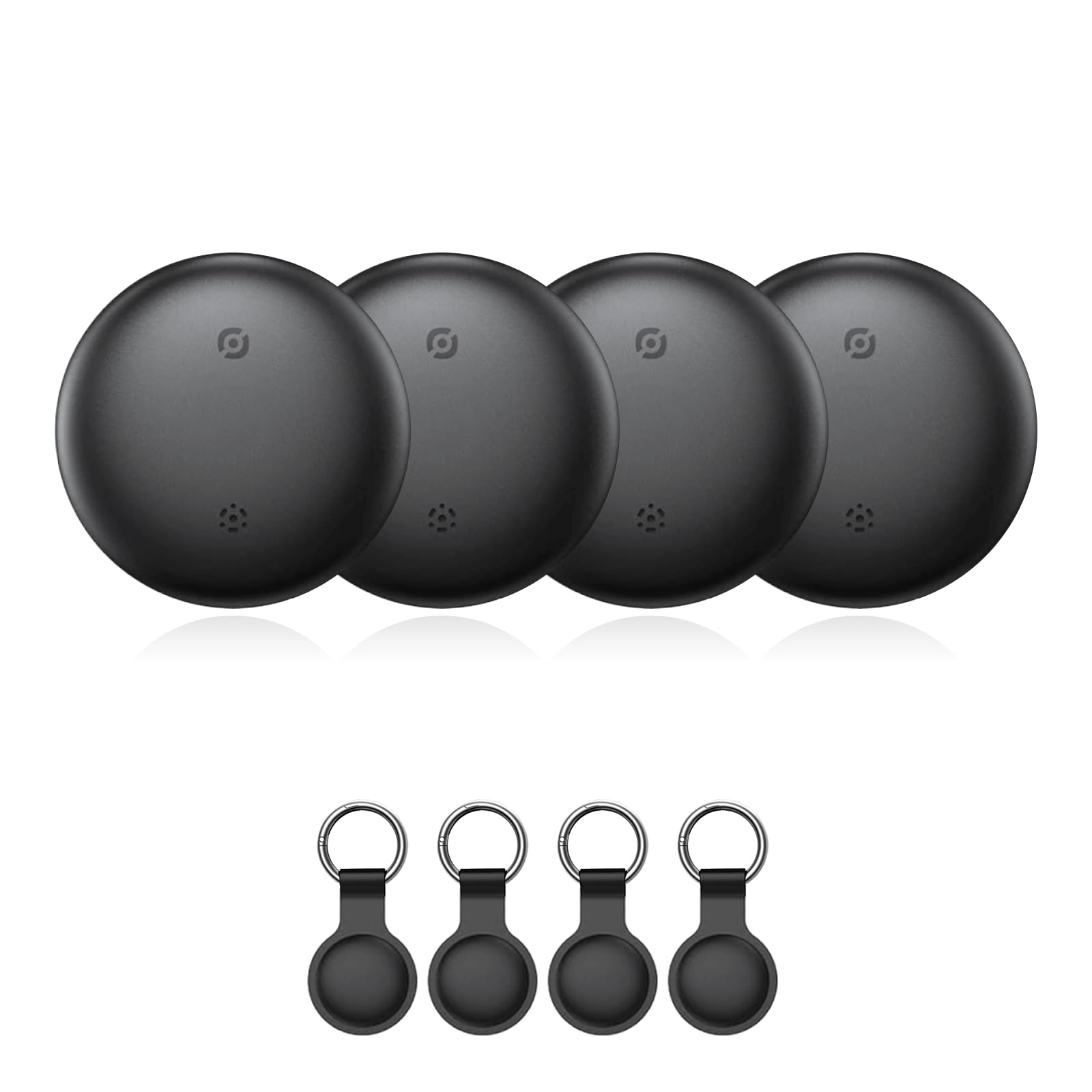 RAINDROPS 2025 Smart Tags iOS Tracker,Bluetooth Item Finder Works with Apple Find My,Trakcer Tag Locator for Keys,Luggage,Backpack,Pets​ (iOS Only,Black,4 Pack)-image-24