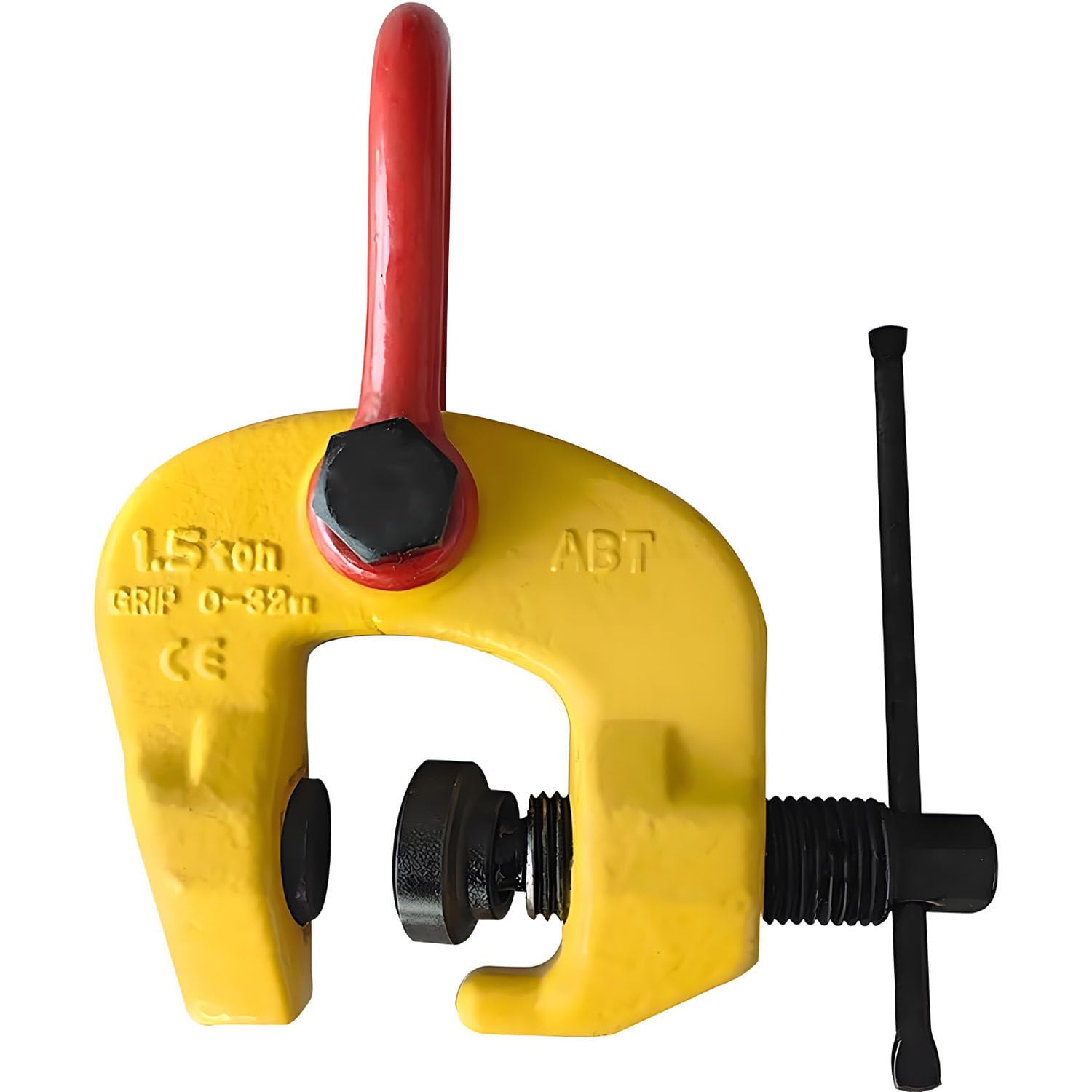 COAKUE 1.5T 3T Screw Lifting Clamp, Vertical Plate Clamp with Ring, Adjustable Screw Lifting Clamp, Integral Forging, Stable Grip for Sheet Steel Hoist Function 3T
