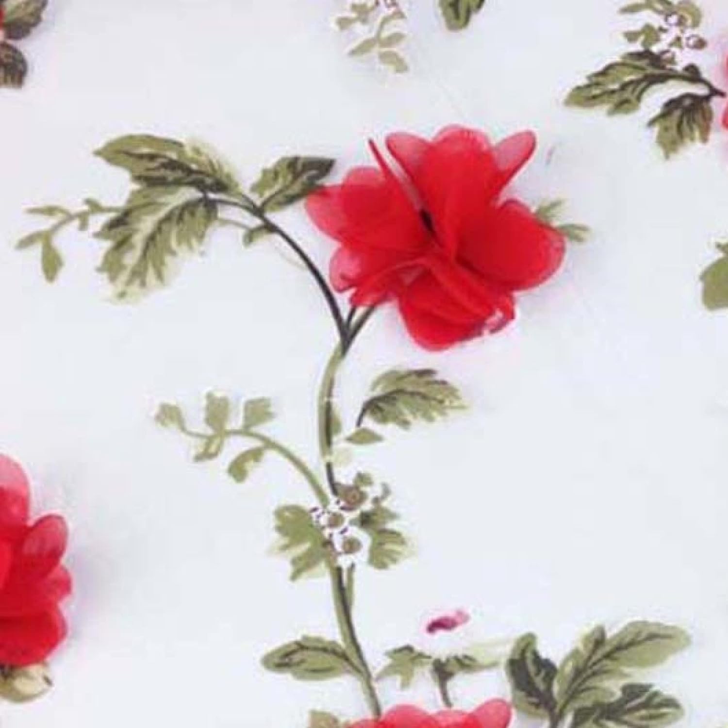 Tessuto di pizzo organza fiori in chiffon poliestere