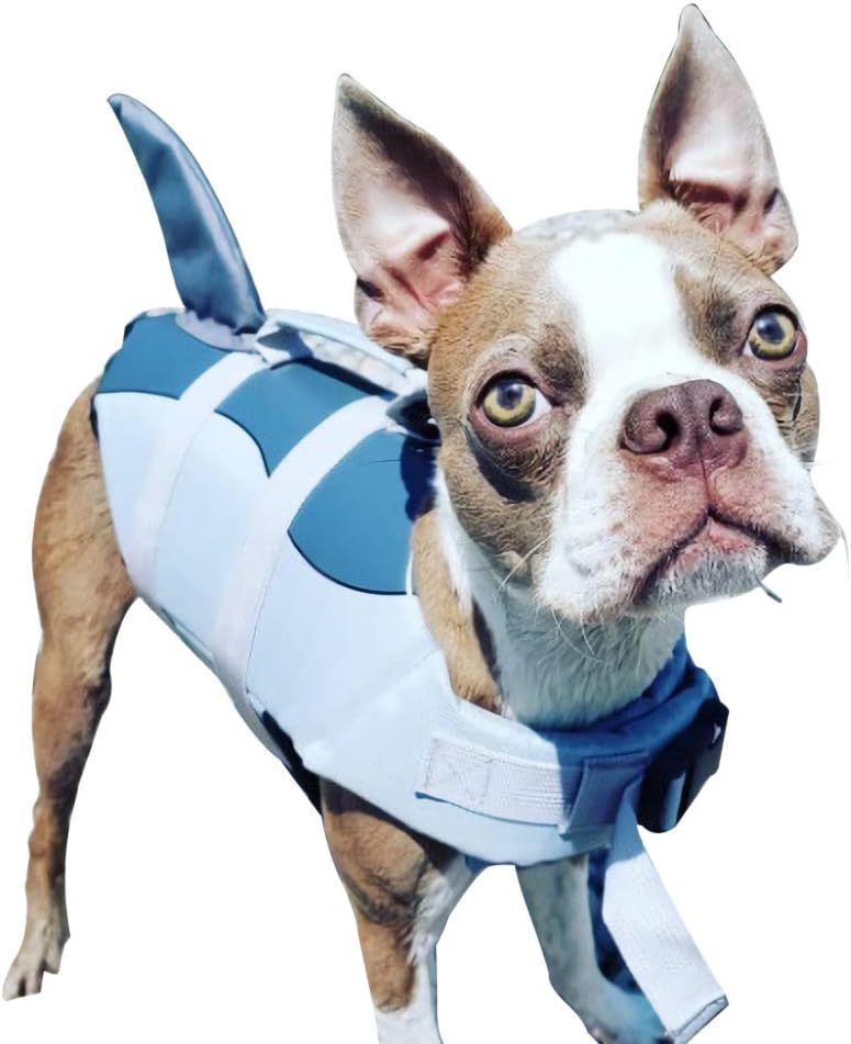 Lifejackets for Dog, Pet Life Jackets Fish Style Floatation Vest Saver