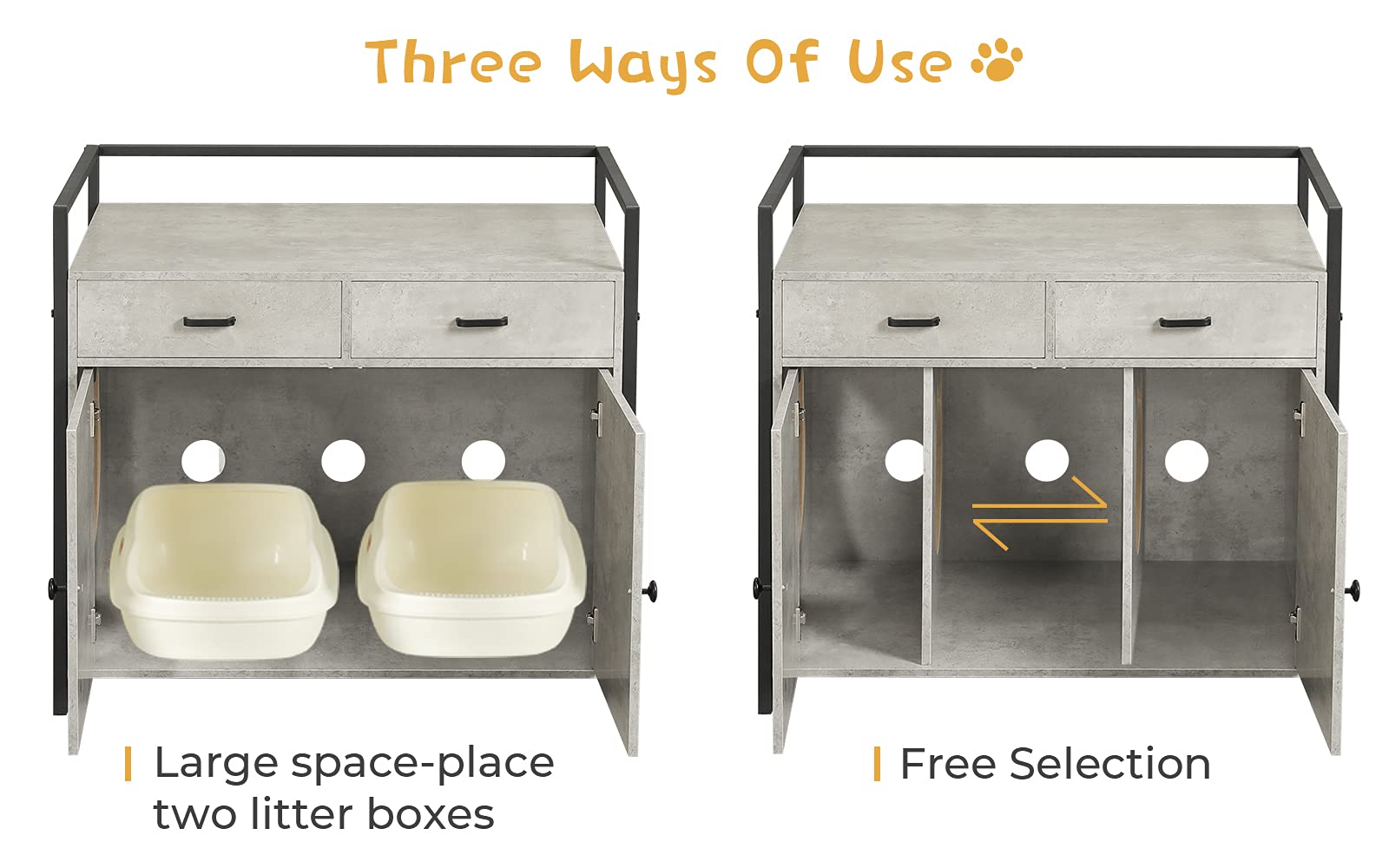 Buy MSmask Extra Large Cat Litter Box Enclosure Cat Washroom