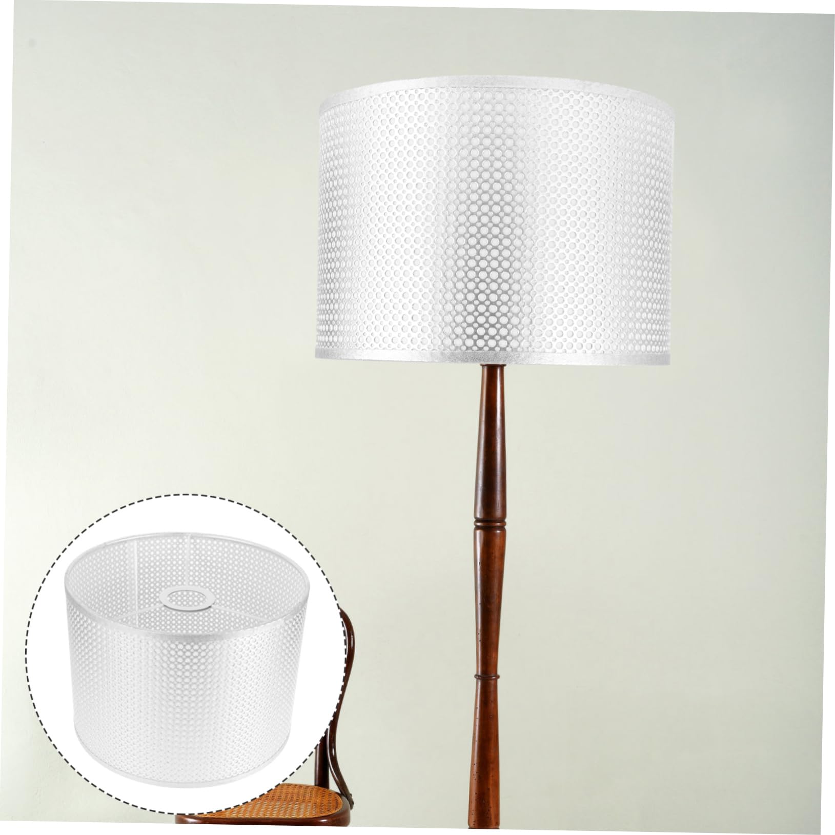 Moderner Lampenschirm aus Stoff Ersatzschirm für E27 Tischlampe