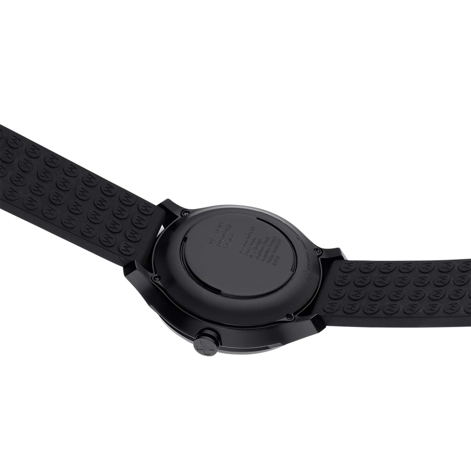 Mondaine Helvetica Smartwatch for Men (MH1B2S20RB) Black Rubber Strap