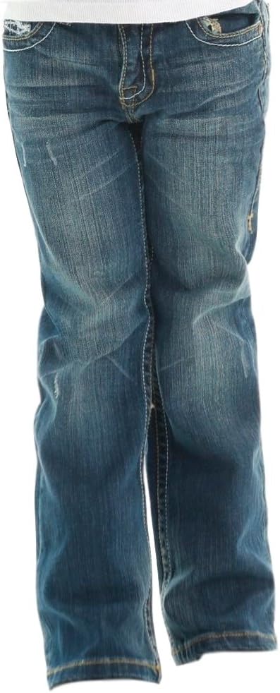 Cowgirl Tuff Co. Girls GJ-DFMI Girl`s Don`t Fence Me in Med Wash Jeans 14 Blue
