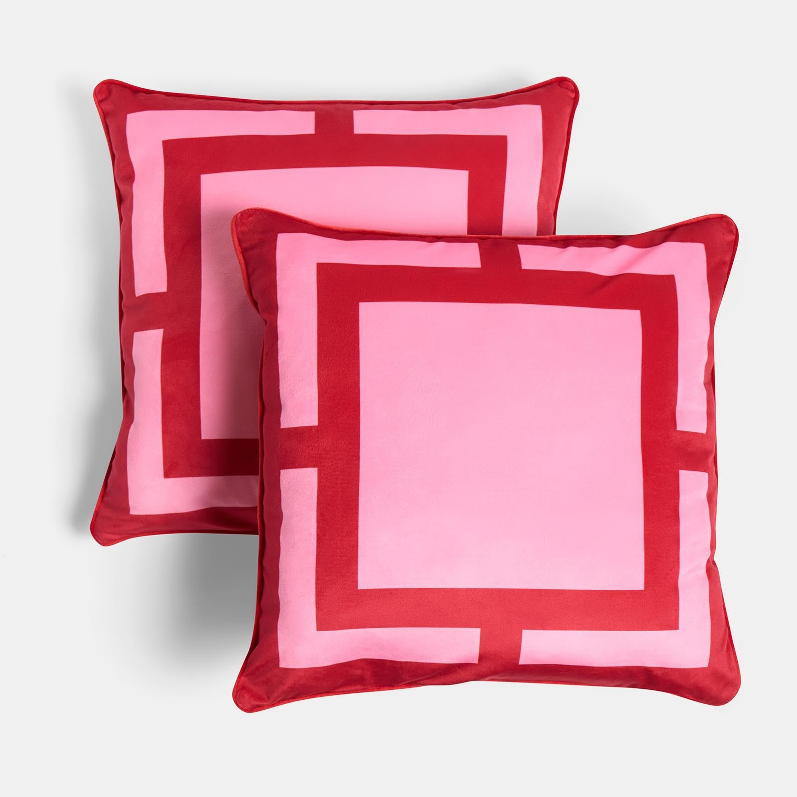 OHS Decorative Cushion Covers - Pink - 45 cm x 45 cm