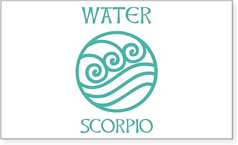 CafePress Water Sign Symbol Astrology Scorpio Sticker Rectangle Bumper Sticker Car Decal
