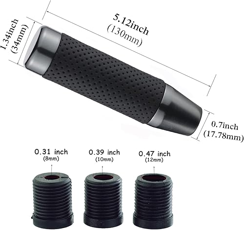 Miniatura 9 de Abfer - Pomo de 5 de palanca de cambios de aleación de aluminio para automóvil, con peso pesado, mango de palanca de cambios para la mayoría de