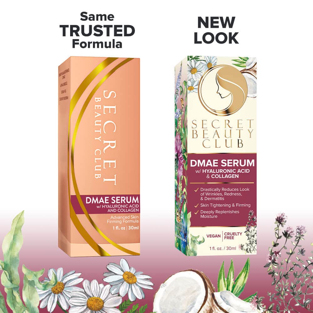 4% DMAE Serum With Hyaluronic Acid & Collagen - Firms Sagging Skin, Minimizes Fine Lines & Wrinkles For A Youthful Appearance; Instant & Cumulative Effect; No Problem Guarantee