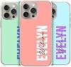 SANDJEST Custom Name Initial Case Personalized Large Initial Phone Case for Women Girls Compatible with iPhone 16 15 14 13 12 11 XR X XS 8 7 Plus Mini Pro Max