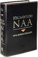Bíblia de Estudo NAA | SBB | Bíblia de Estudo NAA - Capa em couro sintético, preta: Nova Almeida Atualizada (NAA)