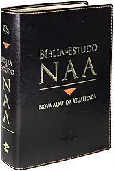 Bíblia de Estudo NAA | SBB | Bíblia de Estudo NAA - Capa em couro sintético, preta: Nova Almeida Atualizada (NAA)