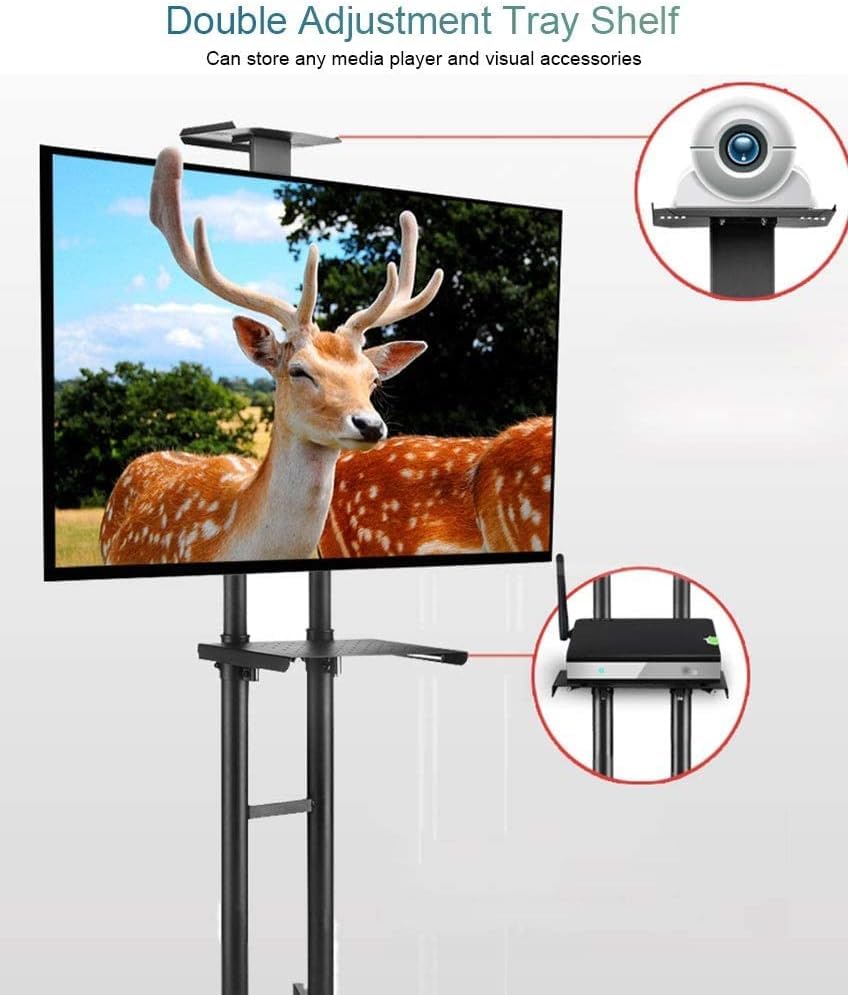 Soporte móvil para TV con ruedas ajustable en altura miniatura 7