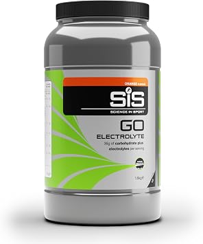 Science In Sport GO Electrolyte Powder Energy Drinks, High Carbohydrates and Sodium, Orange Flavour, 32 Servings Per 1.6kg