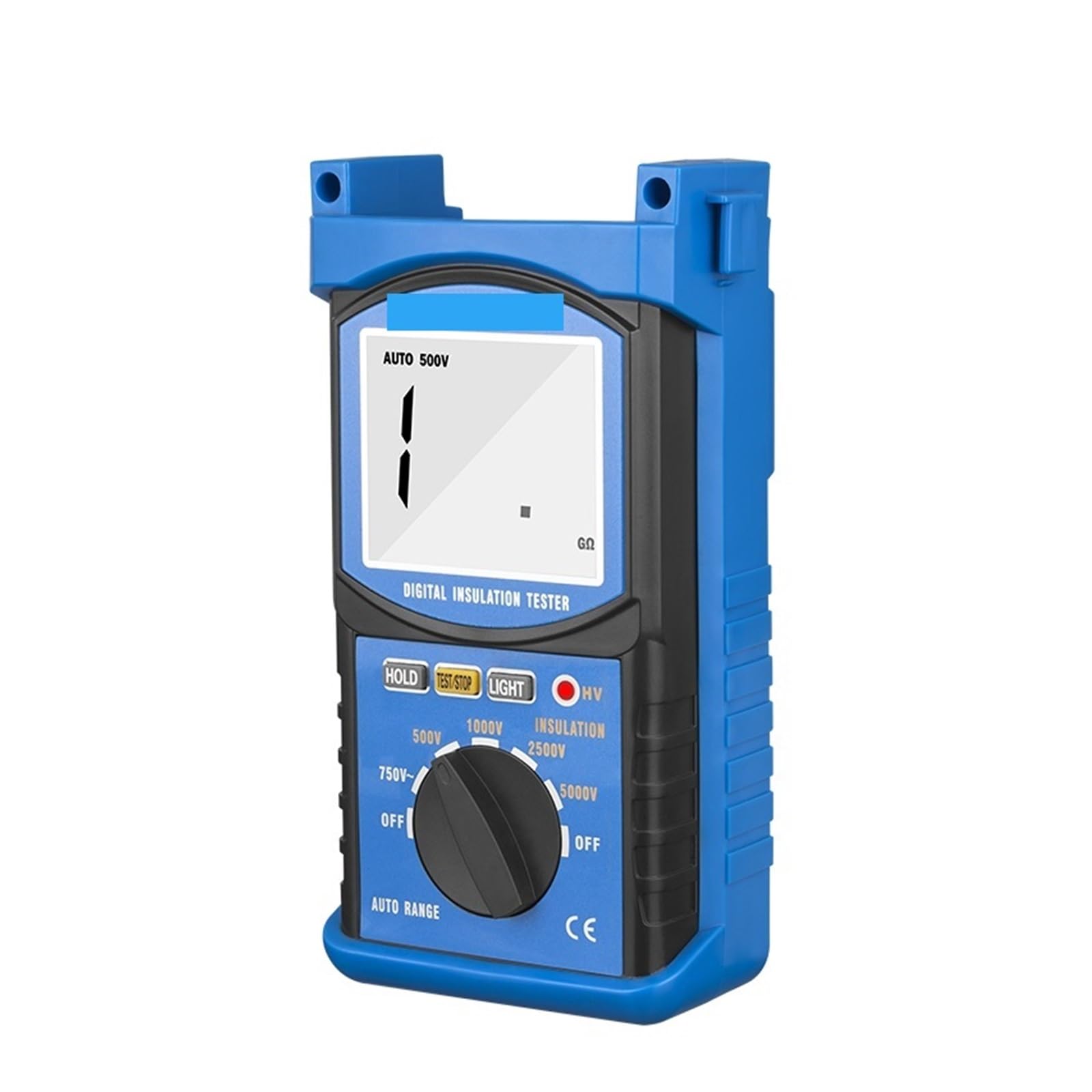 Medidor de Resistencia, Probador de resistencia de aislamiento de 200MΩ megómetro medidor Digital de mano 5000V rango automático aislado antimagnético