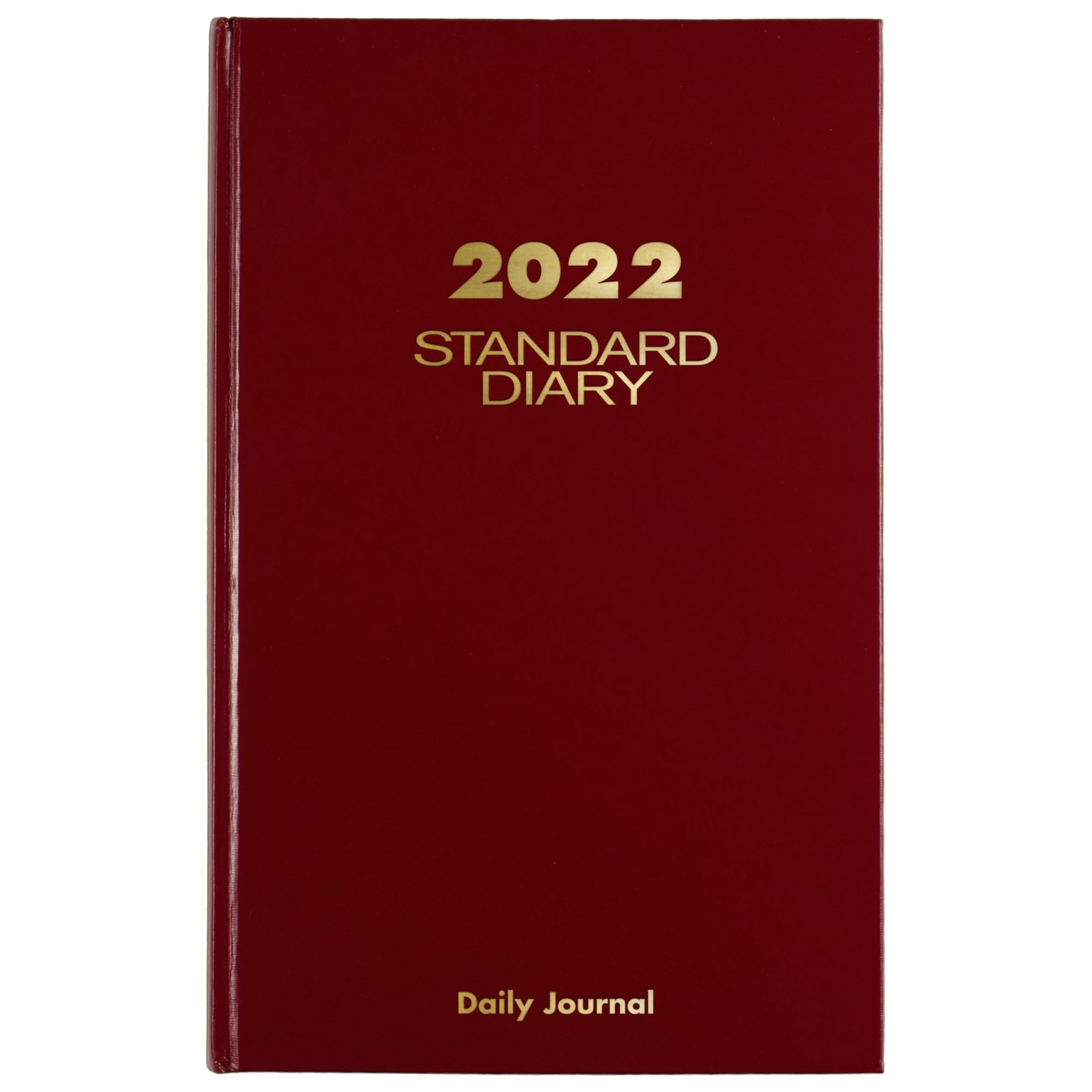 2022 Dziennik/Książka adresowa od AT-A-GLANCE, standardowy dziennik dzienny i książka adresowa, 17,9 cm x 12 cali, duży, czerwony (SD37713)