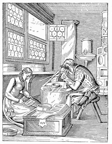 Tableau moderne l'atelier du fabricant de fermoirs déco chambre à coucher