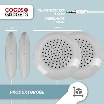 Goods+Gadgets® Cushion Speaker Duo - Pillow with 3.5 mm Jack