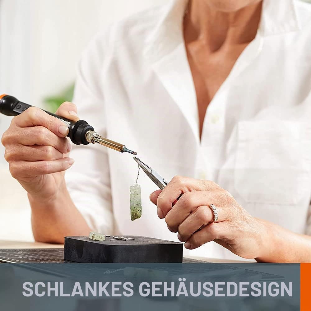 Kit MakerX Rotationswerkzeug + Lötkolben 20 V WORX | PowerShare | WX988-1 2Ah Akku mit Indikator, 1 Ladegerät