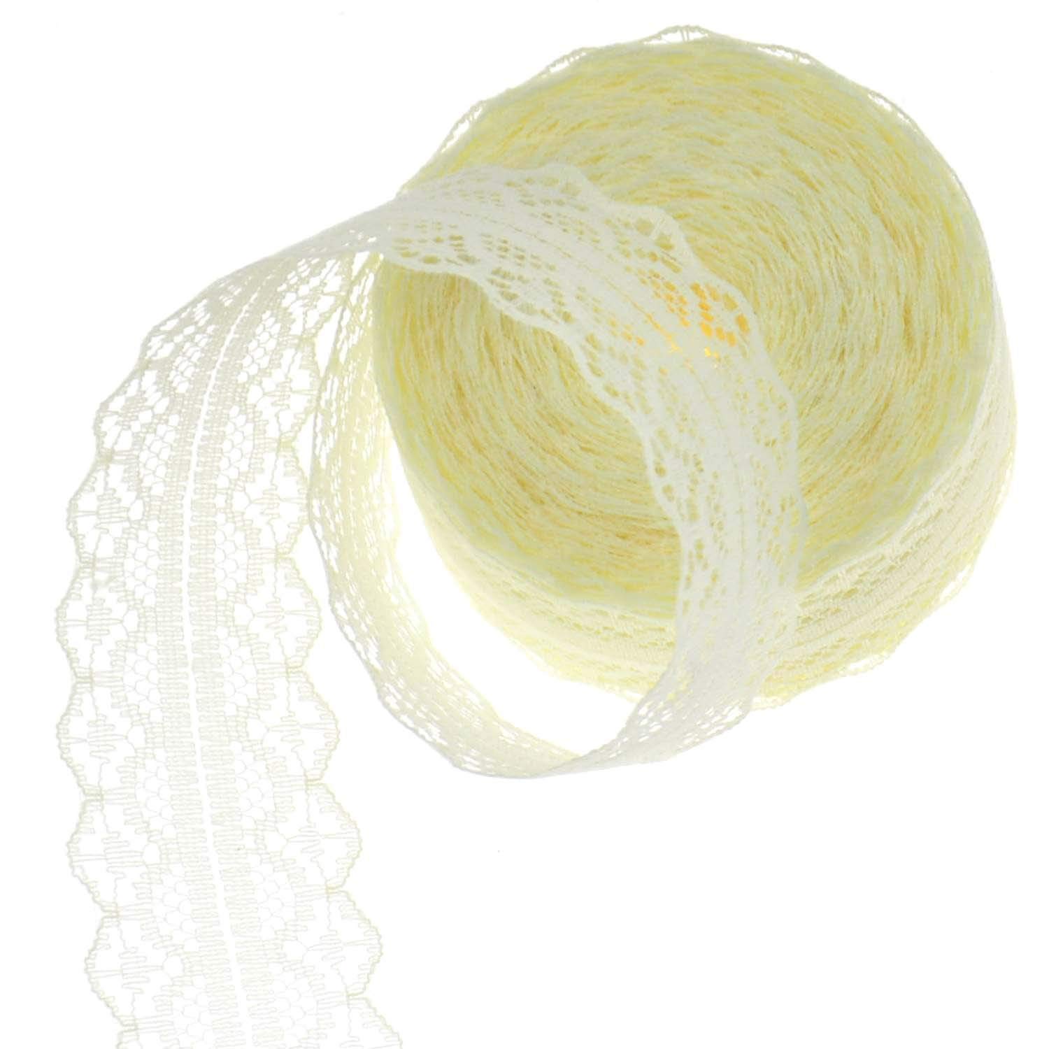 Dentelle Florale Bleu Clair 3cm X 10m - Ruban Décoration Mariage Loisirs Créatifs