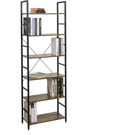 EUGAD Standregal Bücherregal Etallregal Leiterregal Stufenregal