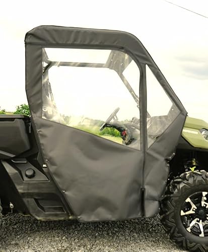 Seizmik Kit de puertas completas suaves UTV compatible con modelos Can Am Defender (2016-2023), con ventanas con cremallera, accesorios lado a lado