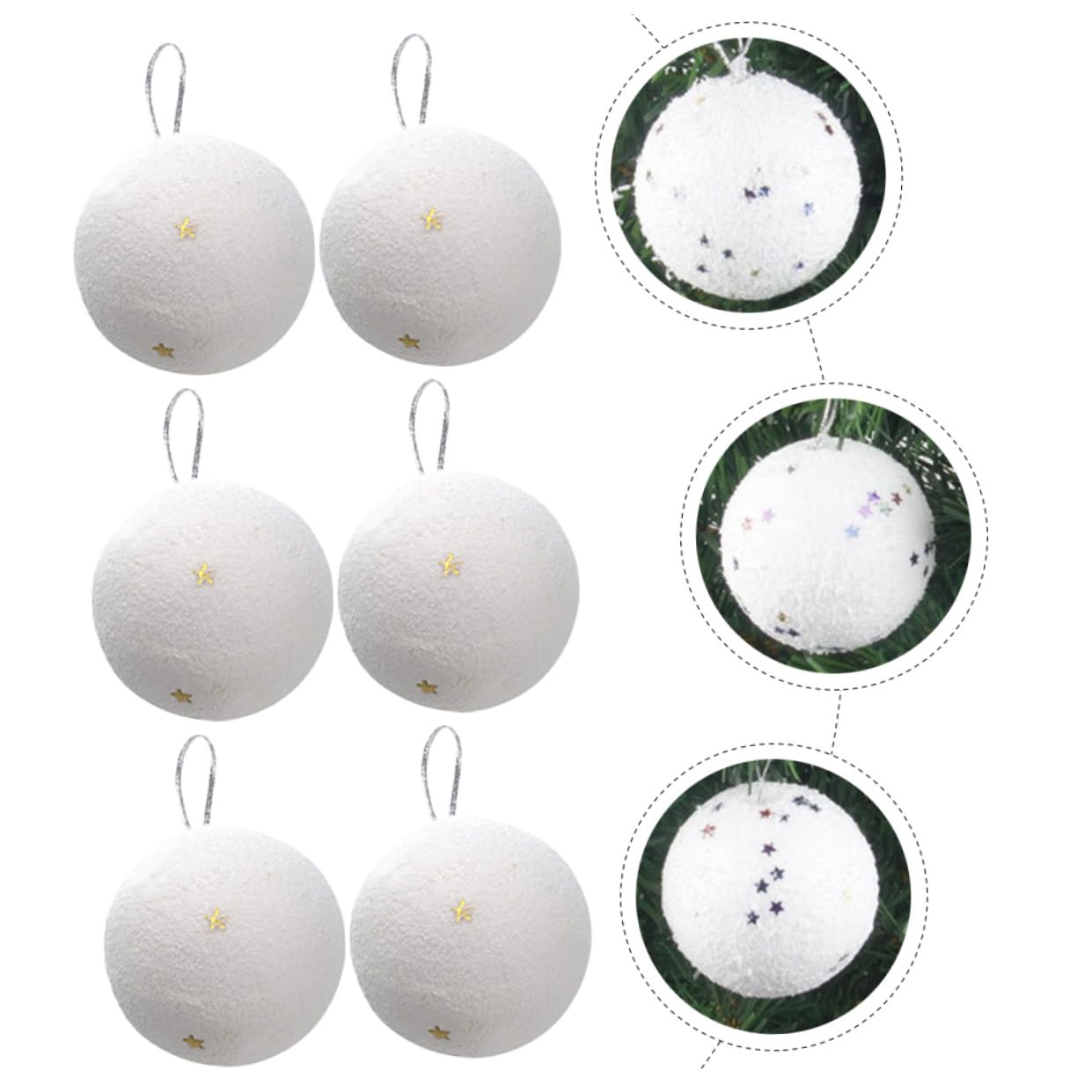 Toyvian 48piezas Colgantes De Navidad Adornos para Árbol De Navidad Decoración De para y Jardín