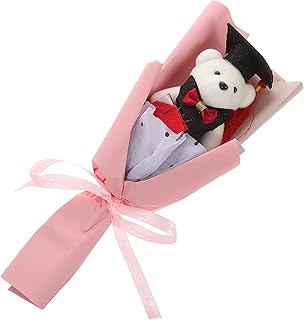 Toddmomy 1 Buquê De Urso De Formatura Mini Animais Decoração De Luxo Urso De Pelúcia Adereços Para Fotos De Formatura Te Ddy Bear Buquê De Urso De Pelúcia Buquê De Festa De Formatura Favor