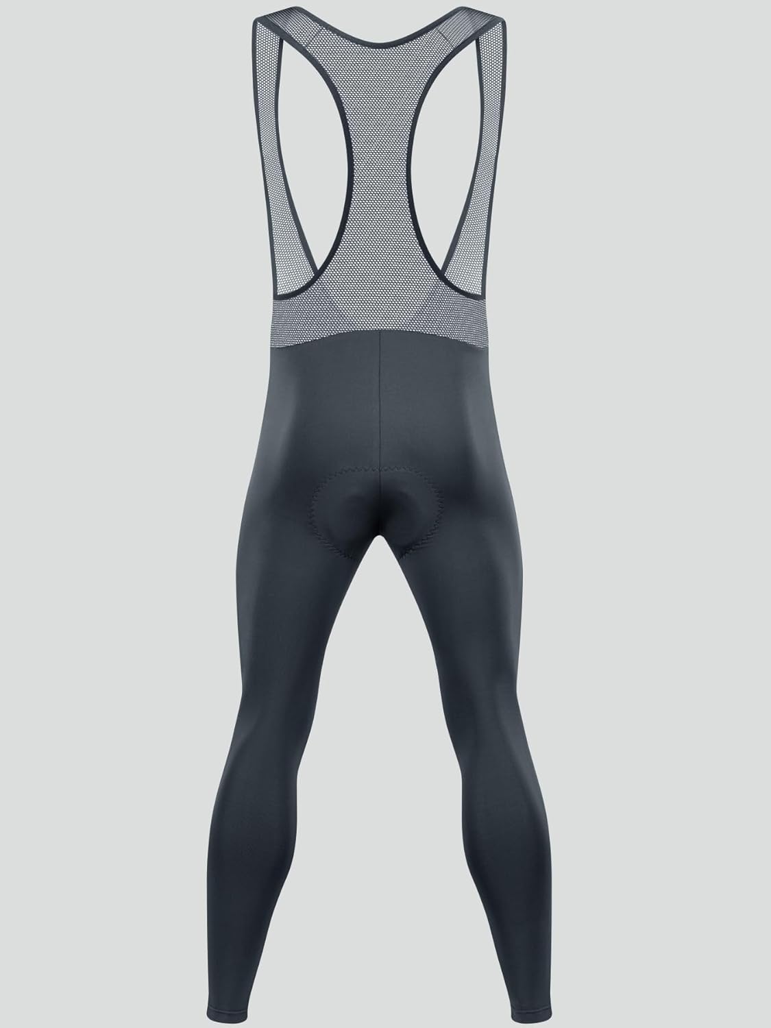 qualidyne Mens Cycling Bib Pants Fleece-Lined 4D Padded Bike Bib Tights Bicycle Biking Long Pants - Image 3