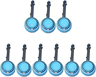Sosoport 9Pcs Creative PVC Inflatable Lute Inflatable Musical Instrument Equipment Stage Props Music Toy for Kids(70cm Lute,Blue) Unisex