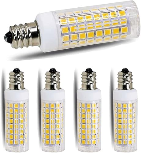 Da FENG - Bombilla LED E11 de 75 W, 100 W, bombillas halógenas de repuesto, JD T4 e11 Mini base de candelabro de 110 V, 120 V, 130 bombillas de