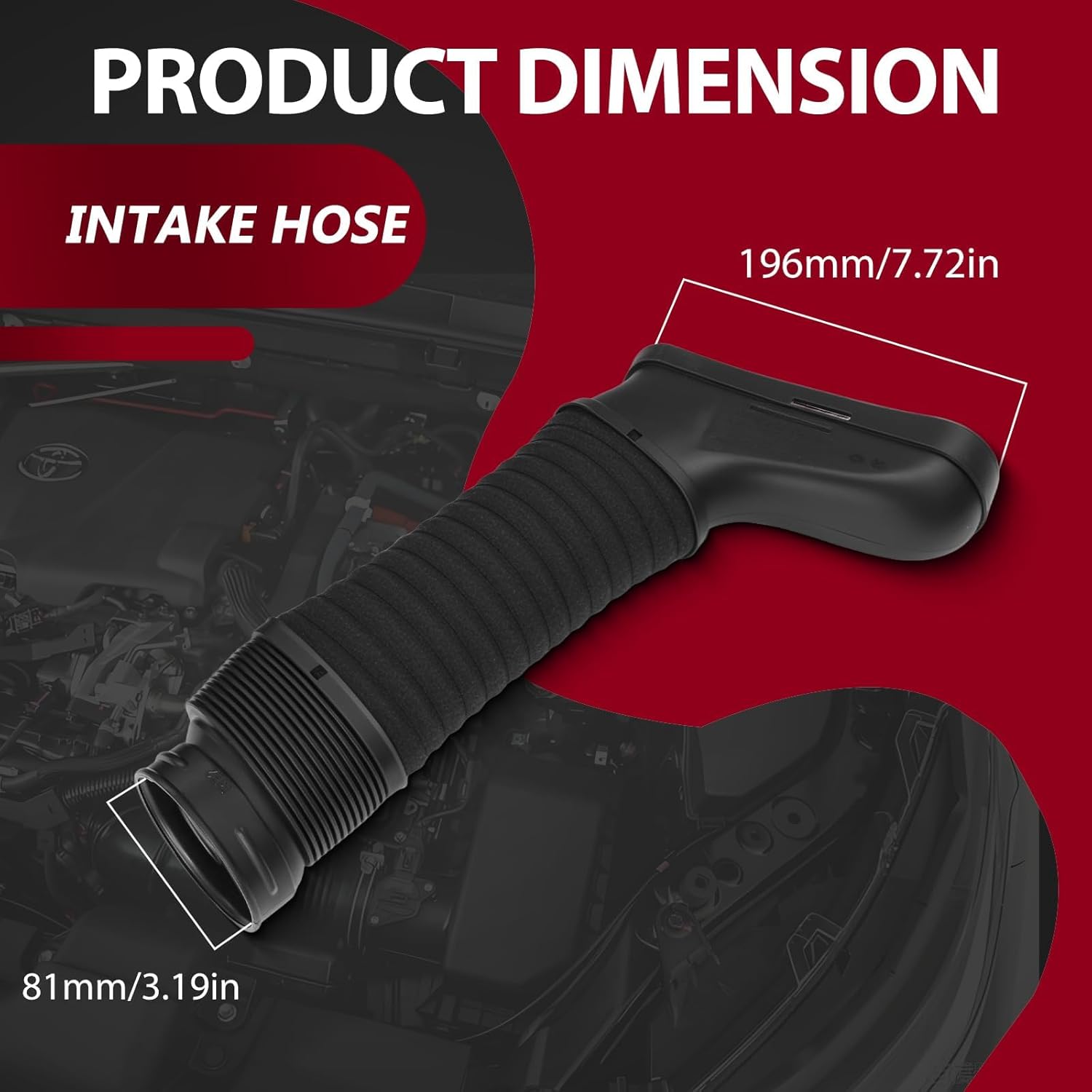 2pcs Engine Air Cleaner Intake Hose 2720903582 2720903682 Compatible with Mercedes-Benz C300 2008-2012 C35 2008-2011 E350 2010-2011 Replace# 696434 696433