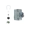 Zephyr MUA006A 6 Round Universal Make Up Air Damper with 24VAC 60 Hz AC Motor