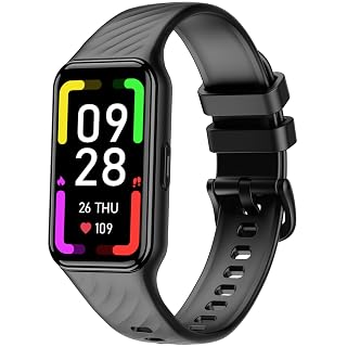 Blackview Smartwatch Herren Damen, 1,47'' Farbdisplay, Fitnessuhr mit Wasserdicht, Fitness Tracker mit Schrittzähler Schlafmonitor Herzfrequenz, Sportuhr mit Rechte Taste, Smart Watch für Android iOS - Amazon product rated Grade A