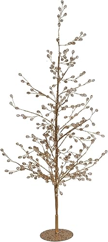 Árbol de cristal dorado de 24"