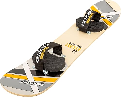SportsStuff Snow Ryder, Hardwood Snowboard, Perfect for Beginners and Backyard Fun