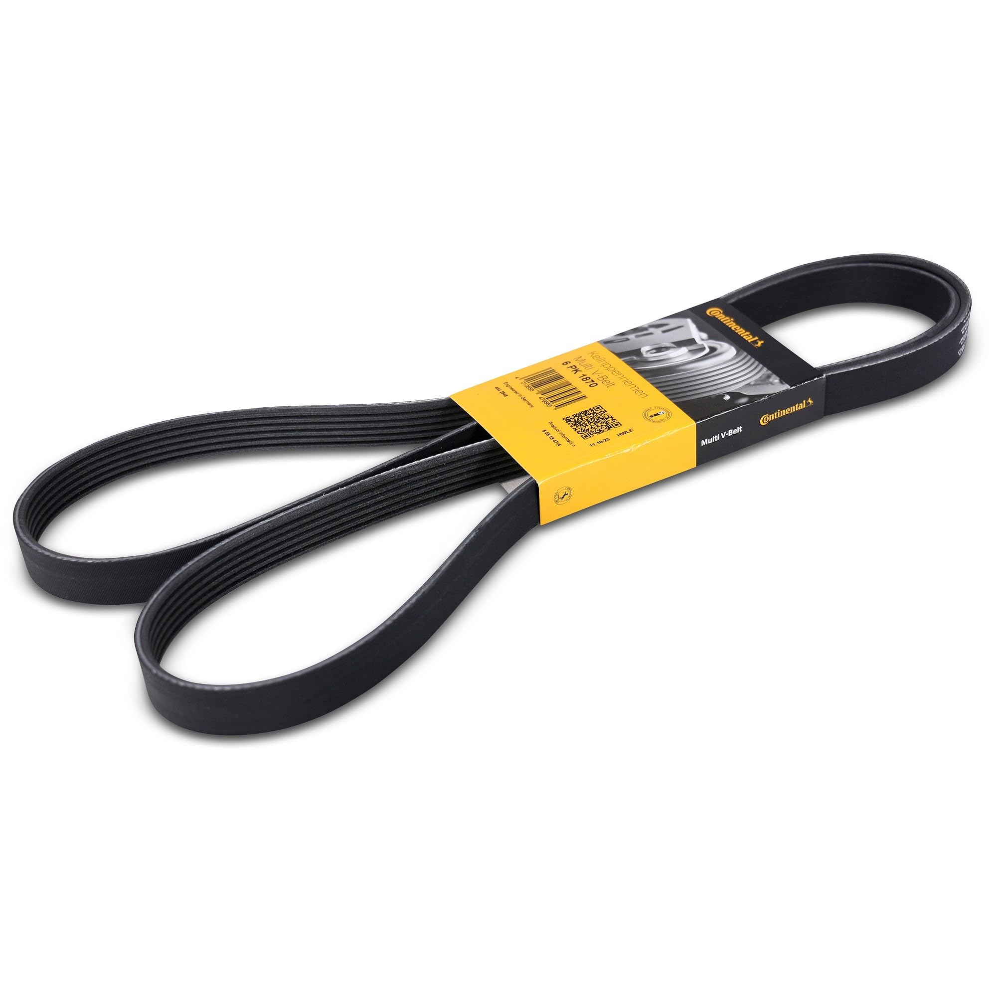 6PK1870 Continental DRIVE BELT OE QUALITY, Black