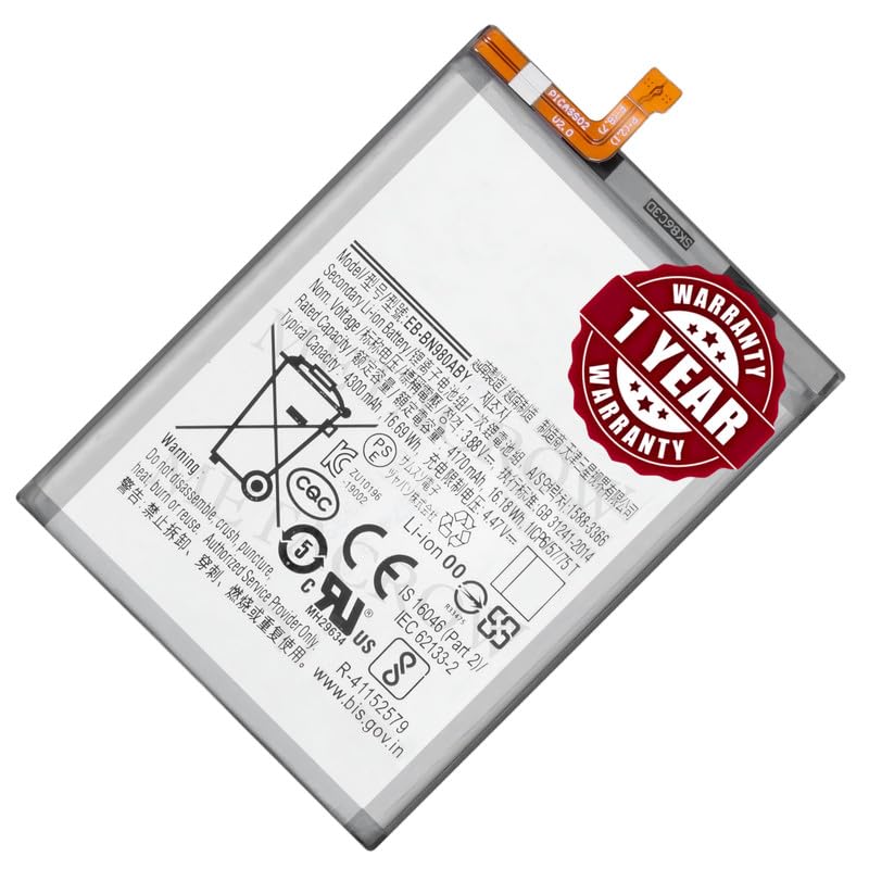Image of Original EB-BN980ABY Battery Compatible for Samsung Galaxy Note 20 (4G /5G) - (4300mAh) - 1 Year Warranty BC45