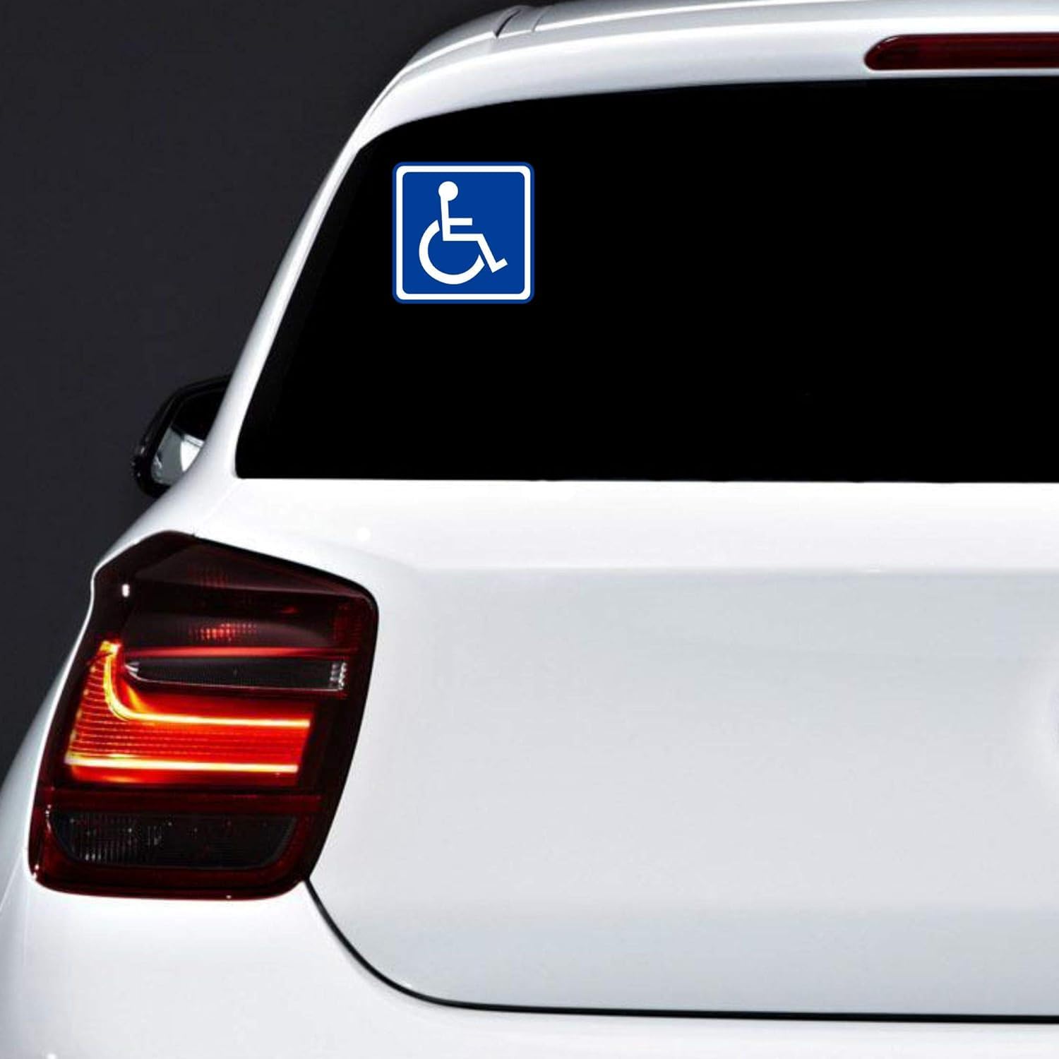 Autodomy Pegatinas Discapacitado Minusvalido Pack 2 Unidades | Adhesivo Minusvalido Coche Furgoneta Camión 10x10 cm (Uso externo) — view 7