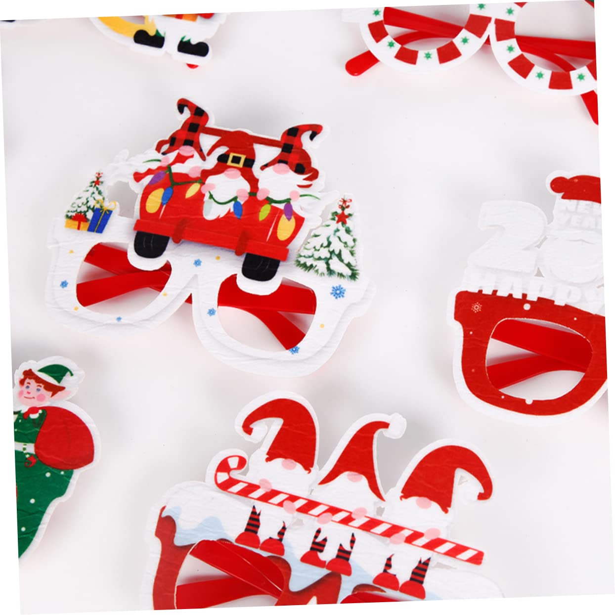 Amosfun 18stücke Teiliges Weihnachtsbrillen Lustige Partybrillen Filz Für Festliche Anlässe Für Und Feiern Weihnachts-Accessoires
