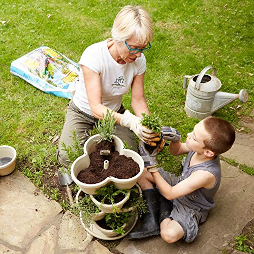 Stackable Planter Vertical Garden For Vegetables, Flowers, Herbs, Succulents, Microgreens, Gardening, 5 Tier Growing System For Indoor And Outdoor, Porch Towergarden, Hanging Planter With Starter Pots #TOP5