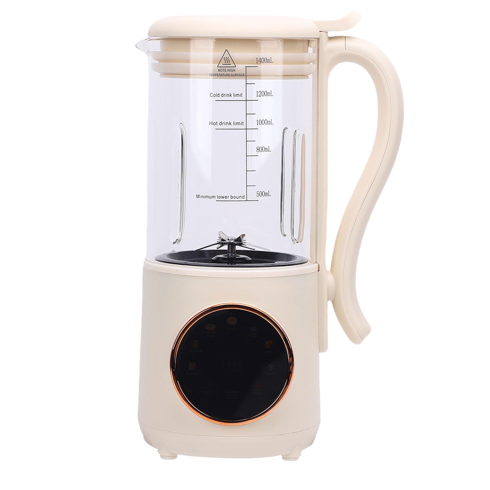 Automatyczna Maszyna do Wytwarzania Mleka Sojowego o Pojemności 1400 Ml, Wielofunkcyjny Robot Kuchenny do Podgrzewania żywności dla Dzieci Bez Filtra, Rodzinny Blender Mleka Orzechowego