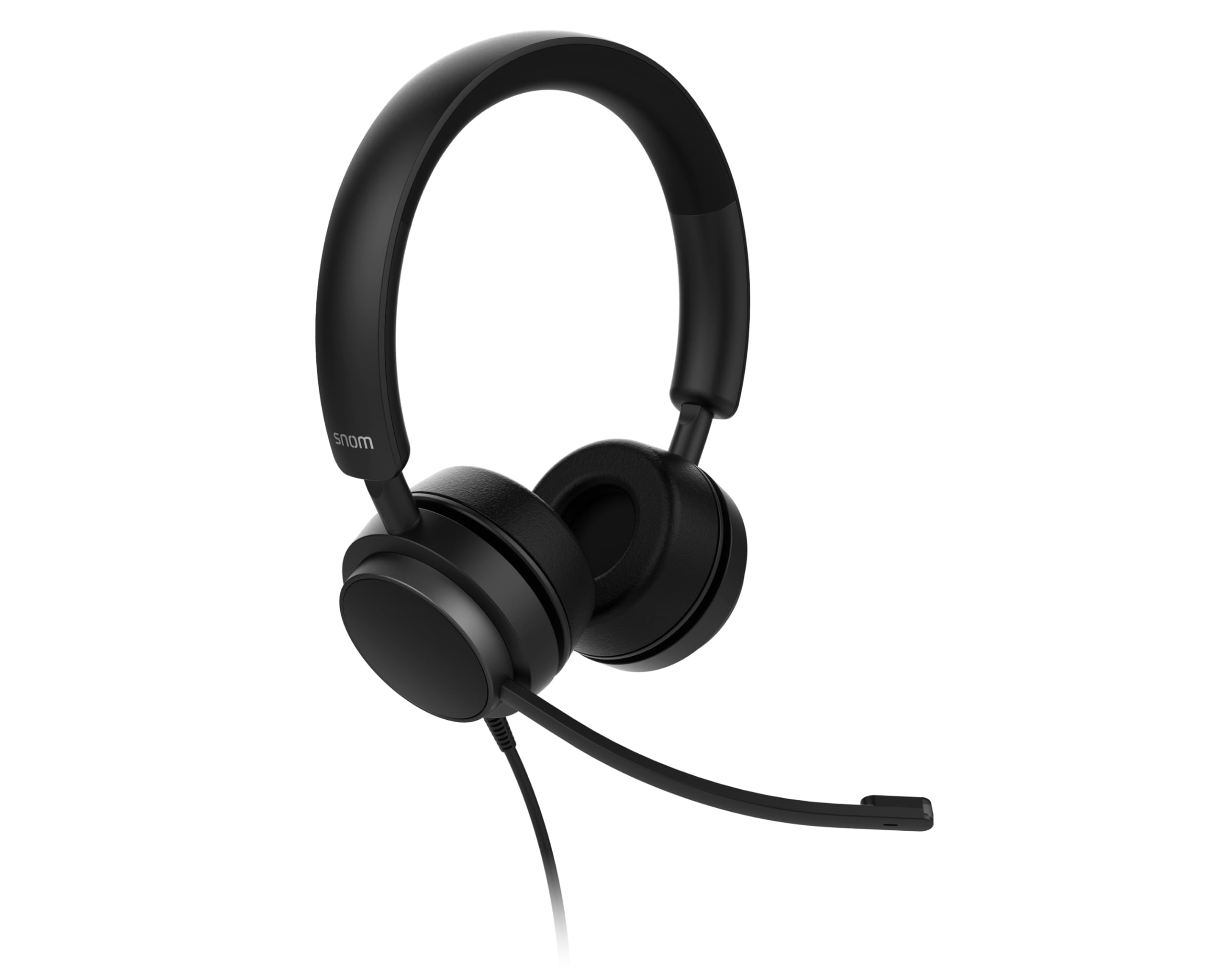 Snom A310D Cuffie Auricolari con Cavo per Call Center e Uffici - cuffie con microfono a cancellazione del rumore e audio HD - Leggere e Confortevoli per Uso Intensivo - Compatibili con Telefoni Snom