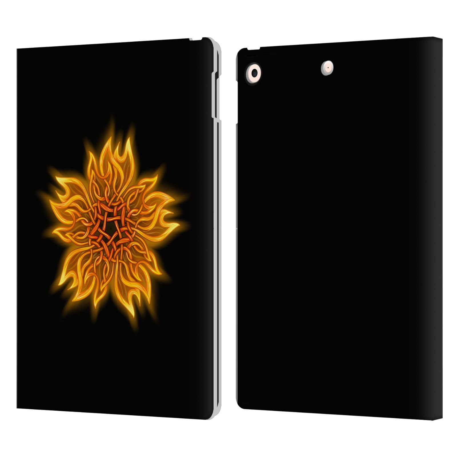 Coque iPad 10.2 portefeuille cuir antichoc style celtique - 8