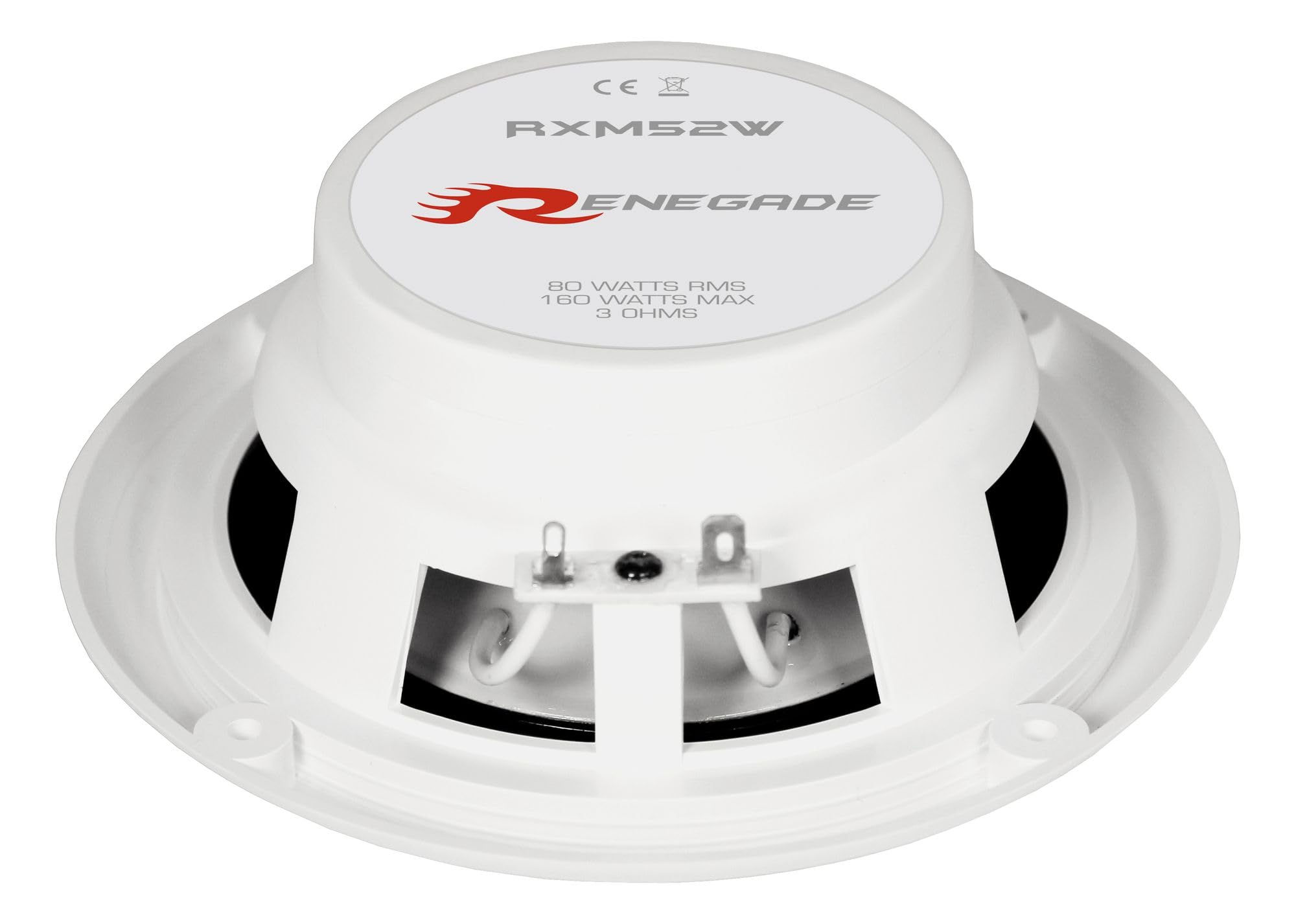 Casse Altoparlanti per Nautica Renegade RXM52 Marine & OUTDOOR 2 vie 13 cm buone Per Filodiffusione controsoffitto griglia bianca