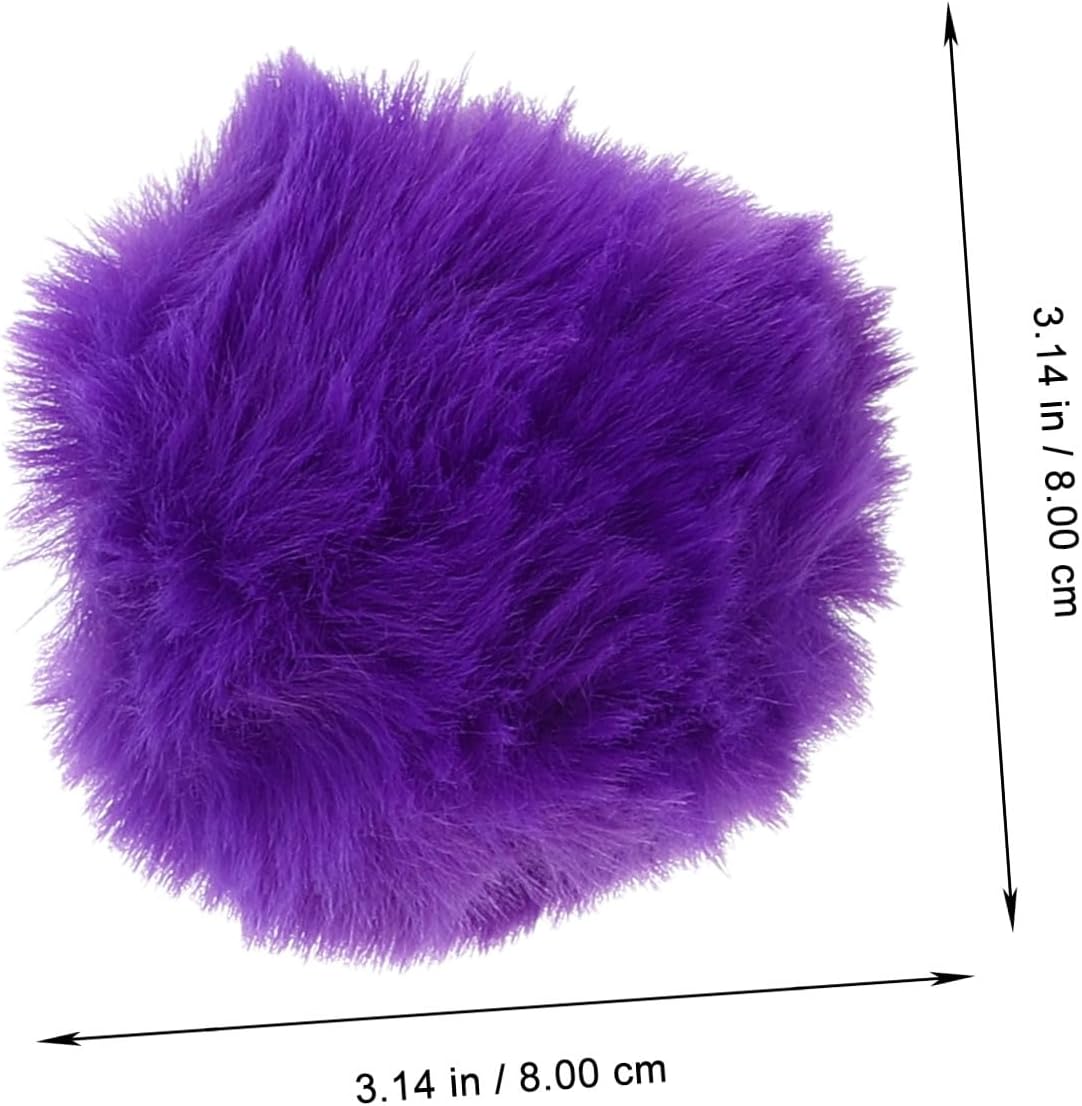 Gogogmee 50pcs Imitation Rabbit Hair Balls Fuzzy Plush Balls Craft Decorative for DIY Hat Shoes